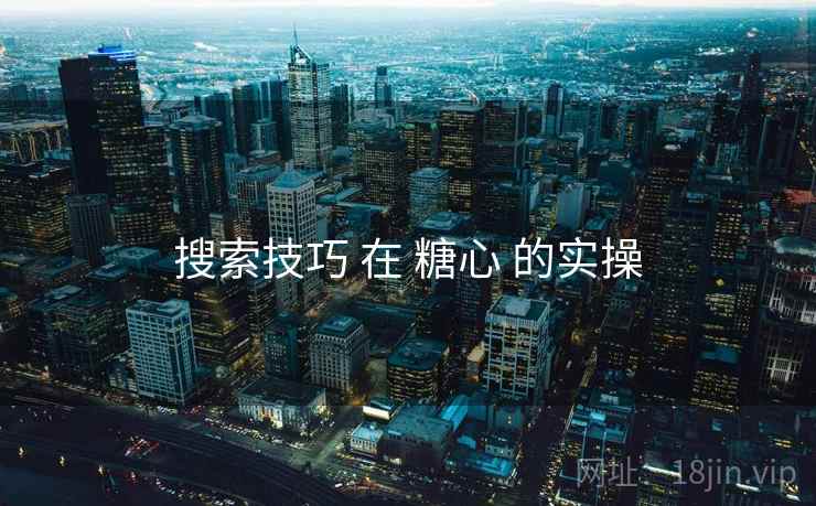 搜索技巧 在 糖心 的实操