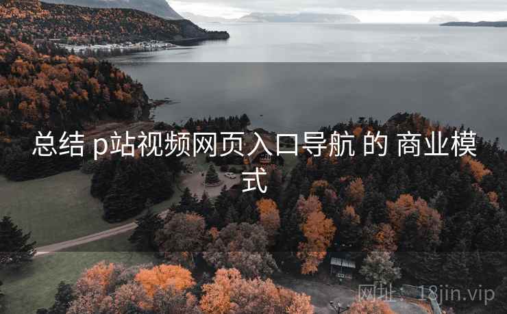 总结 p站视频网页入口导航 的 商业模式